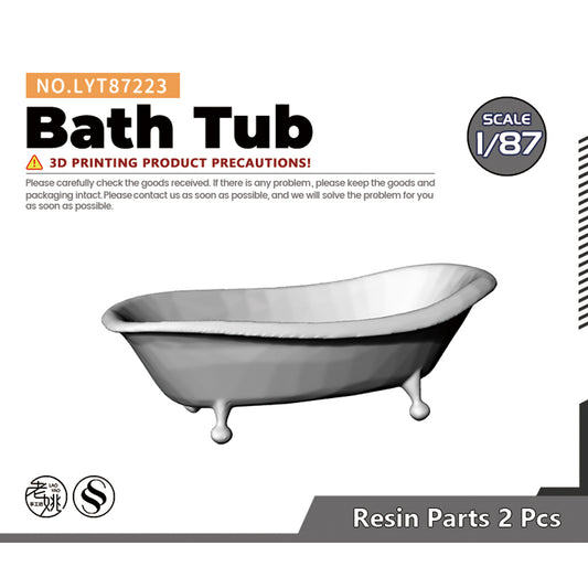 Yao's Studio LYT223 Bath Tub HO/OO/Z/N/TT Railroad Miniature Accessory Display Props