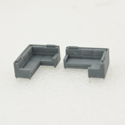Corner Sofa HO/OO/Z/N/TT Railroad Miniature Accessory Display Props MRY-SFW LYT259