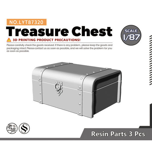 Yao's Studio LYT320 Treasure Chest HO/OO/Z/N/TT Railroad Miniature Accessory Display Props