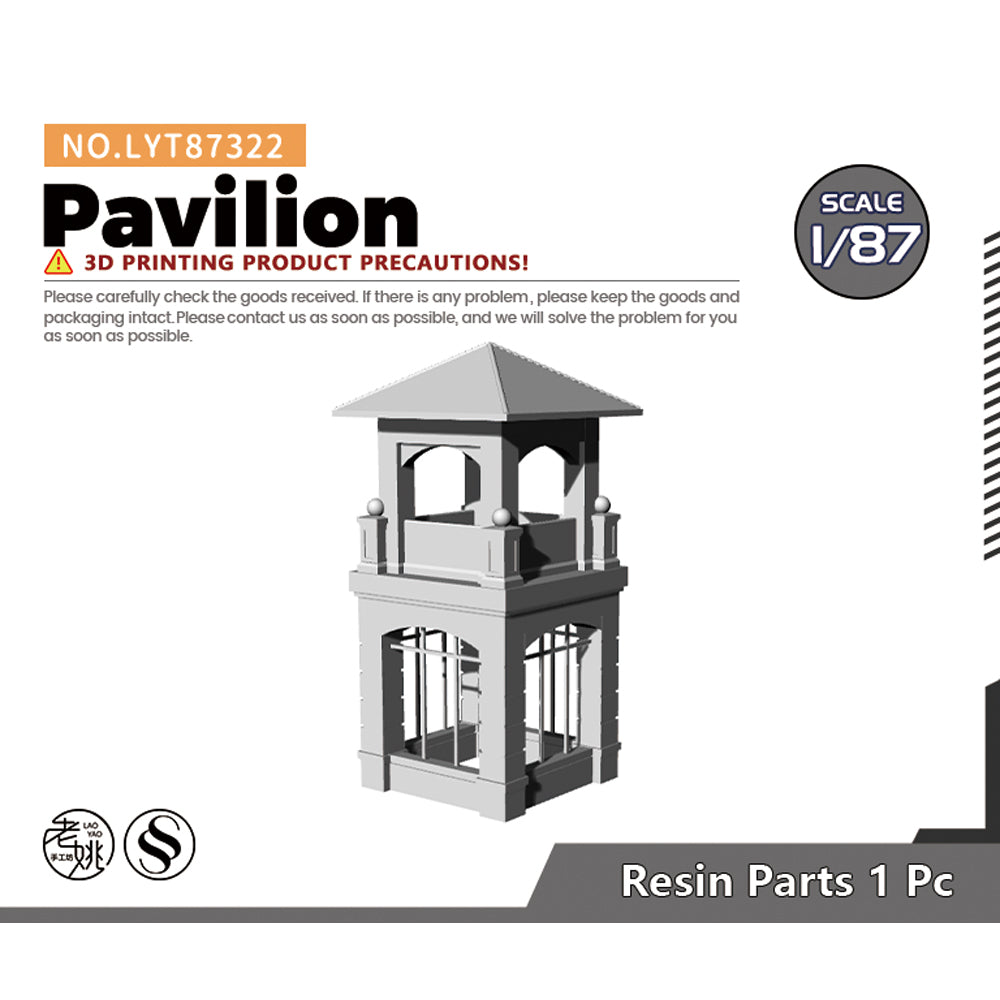 Yao's Studio LYT322 Pavilion HO/OO/Z/N/TT Railroad Miniature Diorama House Building