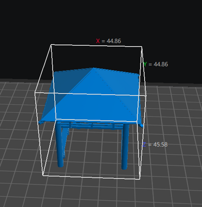 Gazebo Square Pavilion Chinese Style Building MRY-SFW LYT87330