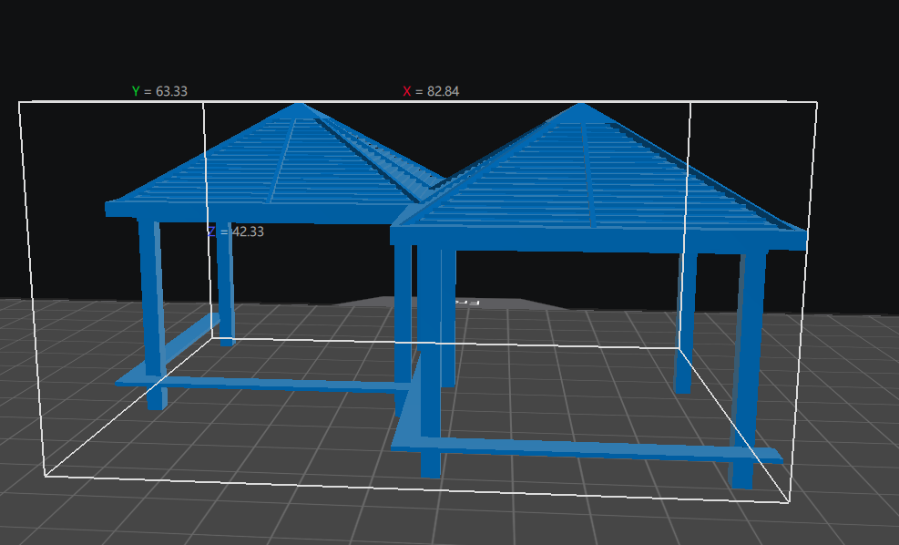 Connected Pavilions Gazebo Chinese Style Building MRY-SFW LYT87332