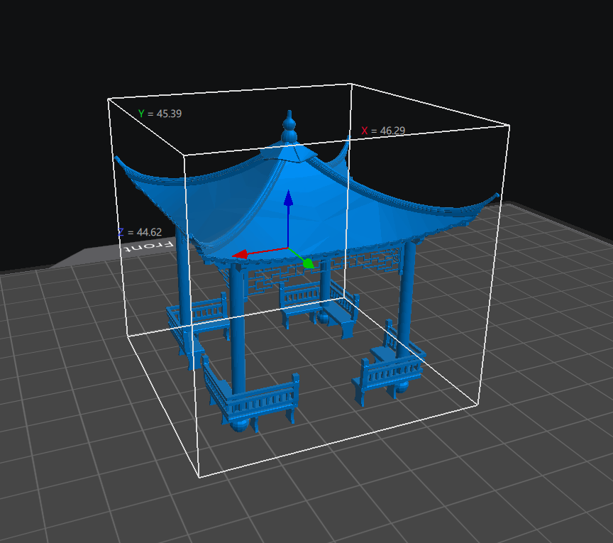 Pavilion with Four Corners Chinese Style Building MRY-SFW LYT87335