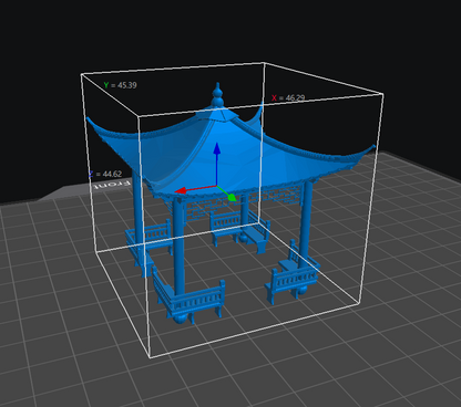 Pavilion with Four Corners Chinese Style Building MRY-SFW LYT87335