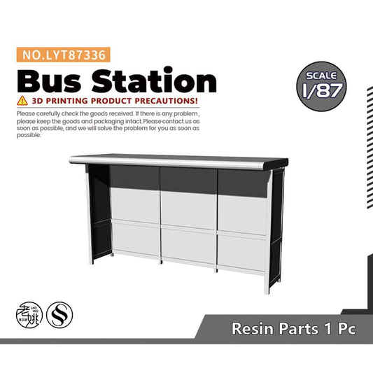 Yao's Studio LYT336 Bus Station HO/OO/Z/N/TT Railroad Miniature Accessory Display Props