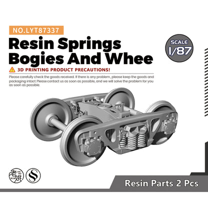 Yao's Studio LYT337 Resin Springs Bogies And Whee HO/OO/Z/N/TT Railroad Miniature Accessory Display Props