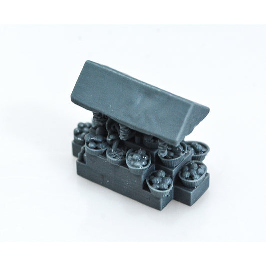 Yao's Studio LYT403 Farmers' Market Vegetable Stall Farm HO/OO/Z/N/TT Railroad Miniature Accessory Display Props