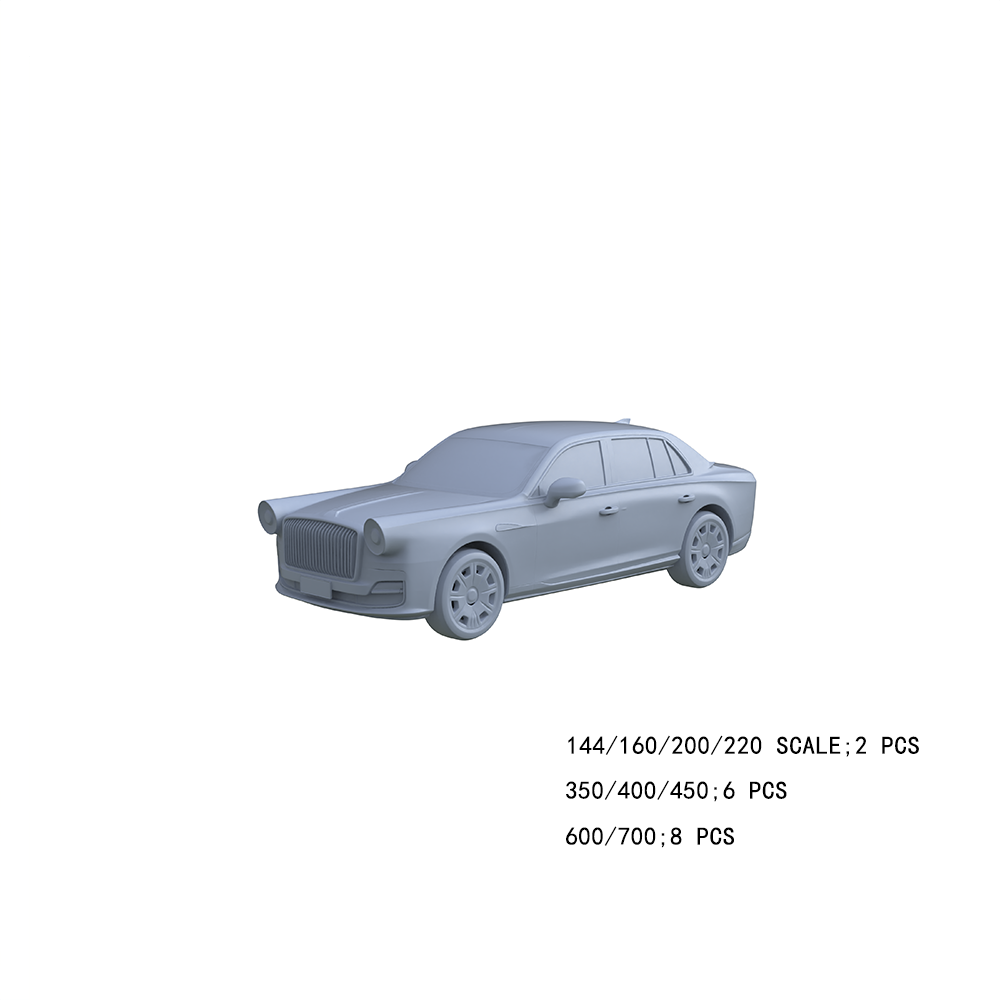 Yao's Studio LYTA006 3D Printed Luxury Vintage Classic Car Model - DIY Paintable Unpainted Kit | Multi Scale for Car Enthusiasts Collectible
