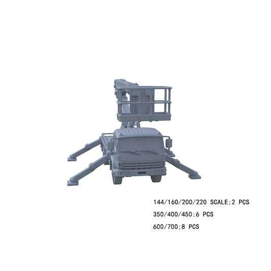 Yao's Studio LYTA015 3D Printed Aerial Work Truck Model Kits - Diorama Scene Building Accessories