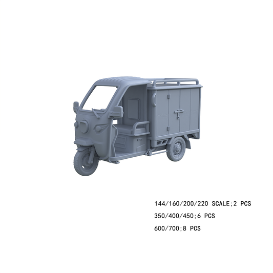 Yao's Studio LYTA020 3D Printed Medical Ambulance Model - DIY Paintable Unpainted Kit | Multi Scale for Sand Table Scene & Model Enthusiasts