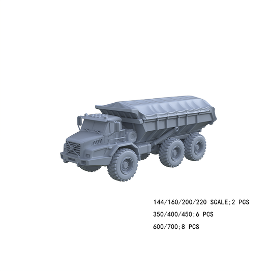 Yao's Studio LYTA024  3D Printed Covered Dump Truck Model Kits Construction Diorama Accessories