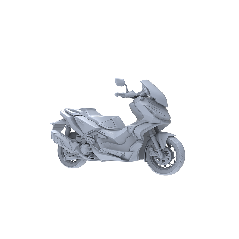 Yao's Studio LYTA041   Modern Tech Maxi-Scooter (Unpainted) - High-Detail for Hobbyists & Urban Scene Building