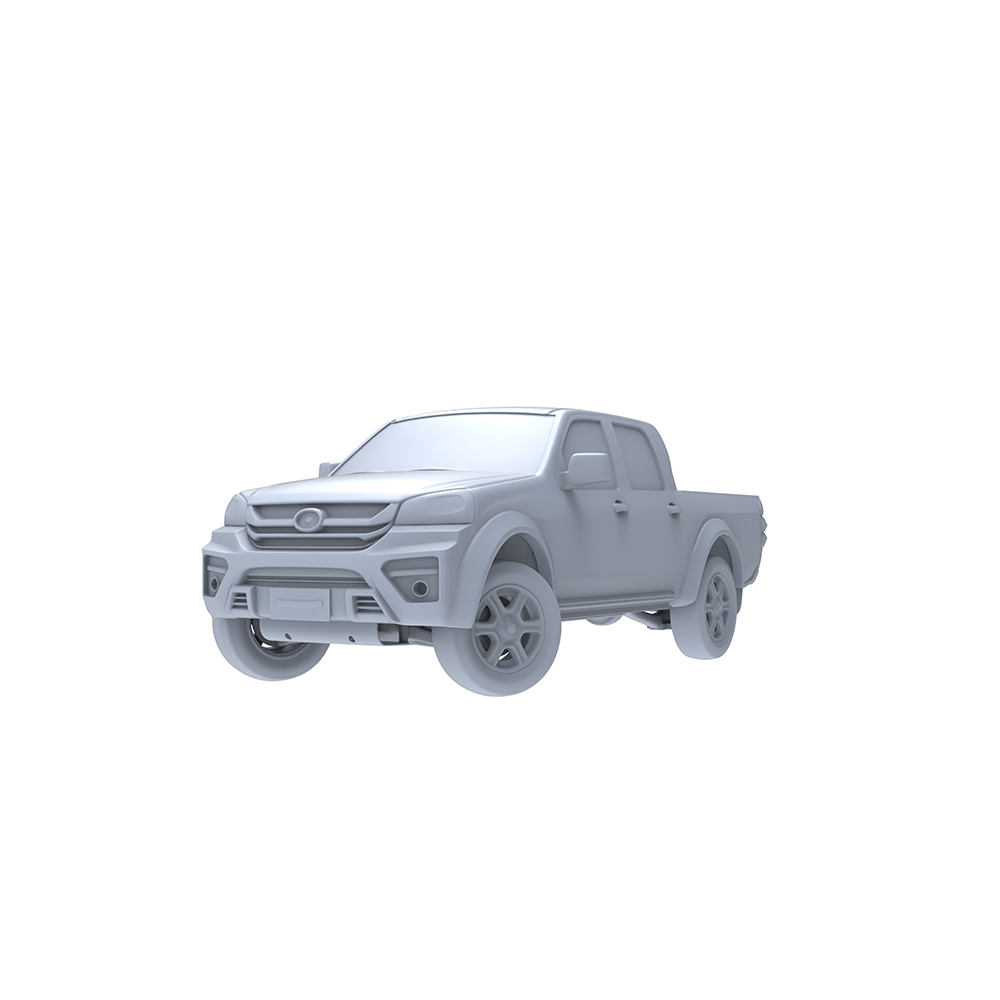 Yao's Studio LYTA045  Urban Off-Road Pickup Truck (Unpainted) - High-Detail for Hobbyists & Work Scene Building