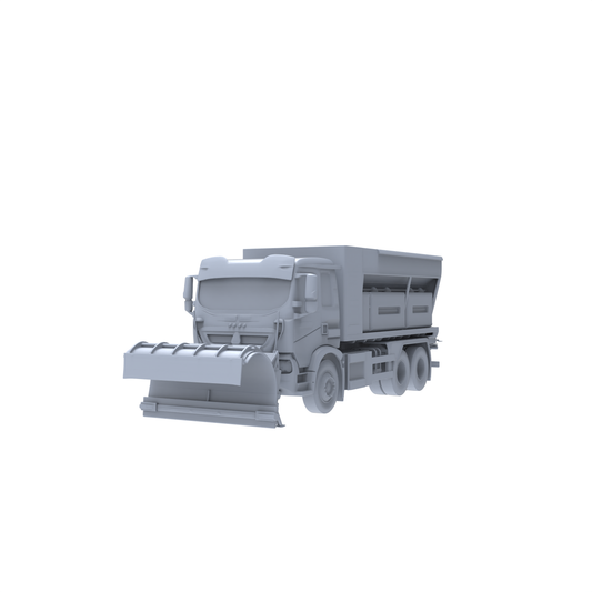 Yao's Studio LYTA055  Realistic Snow Removal Dump Truck Model - Unpainted for Diorama Scene Building & Hobby Painting