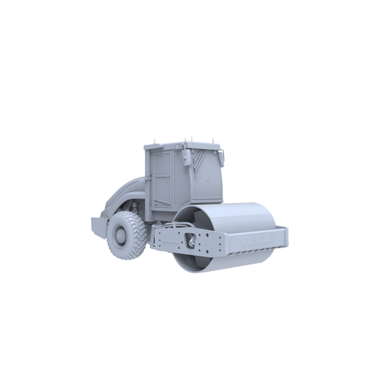 Yao's Studio LYTA058  High-Detail Construction Single Drum Roller Model - Unpainted Version for Hobby Dioramas & Custom Painting