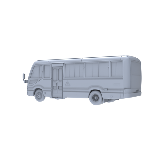 Yao's Studio LYTA060 Urban Bus Miniature - Unpainted Hobby Model for City Scene Building & Custom Coloring