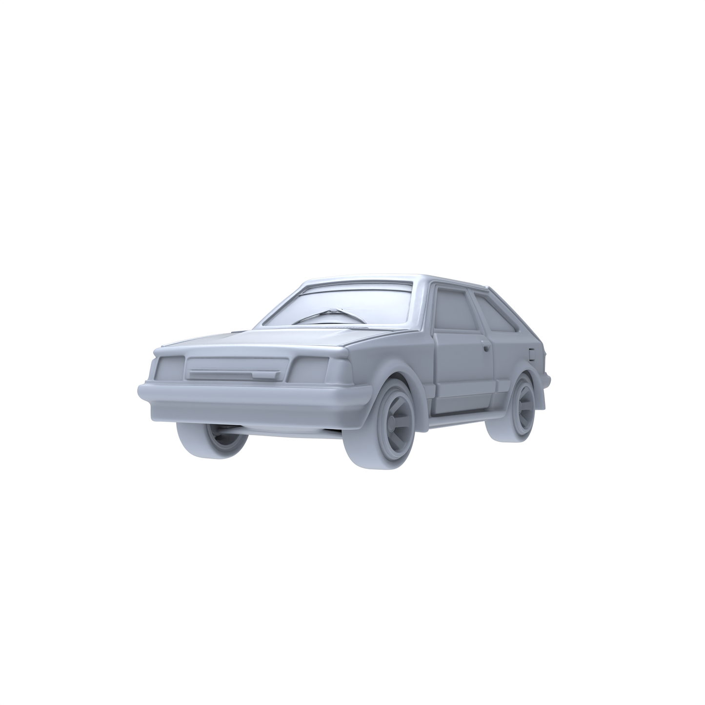 Yao's Studio LYTA061  Classic Hatchback Miniature - Unpainted Hobby Model for Urban Scene Building & Custom Coloring
