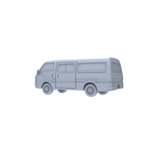 Yao's Studio LYTA064 Classic Van Model - Unpainted DIY Figurine for Urban Diorama/Scene Building & Hobby Painting