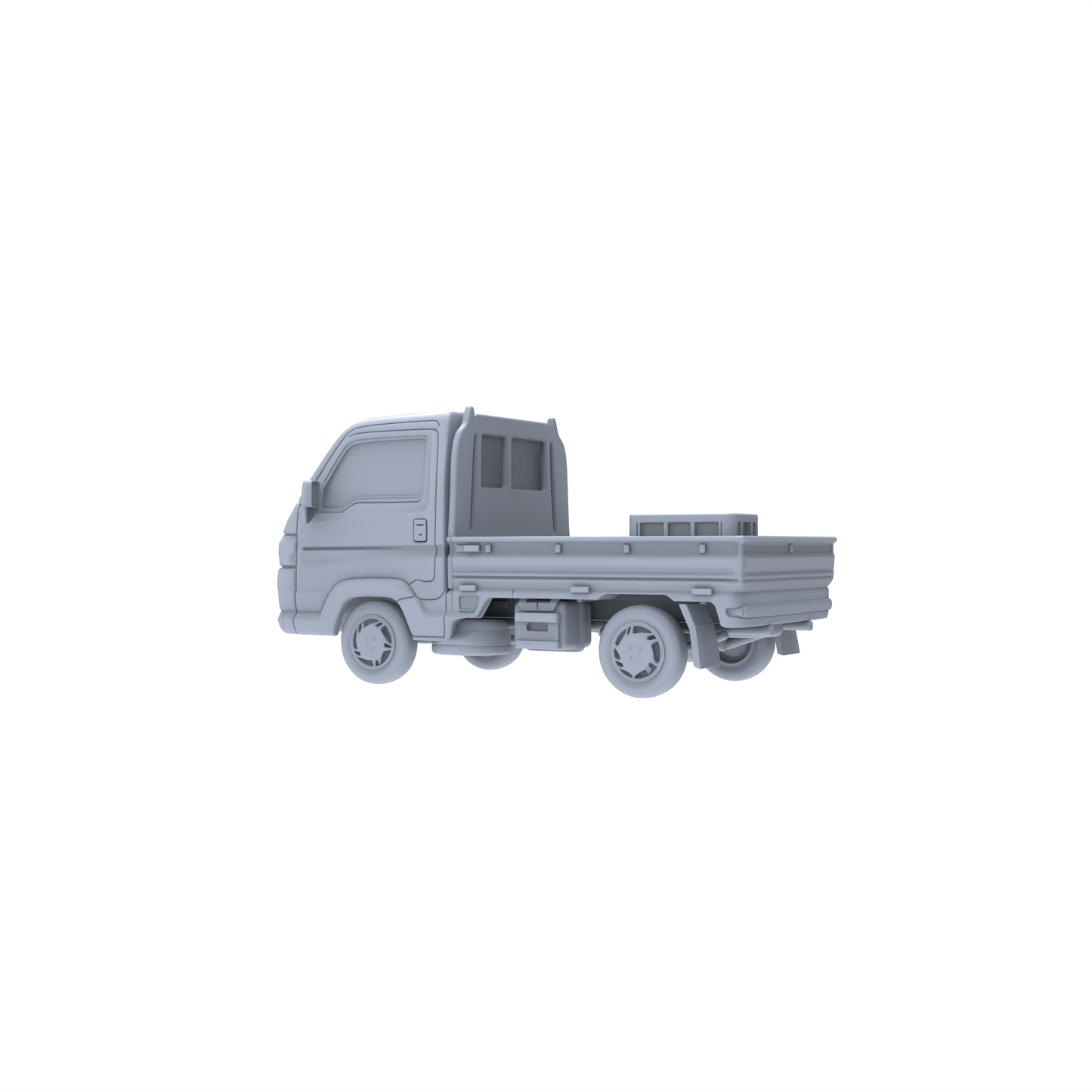 Yao's Studio LYTA068 Mini Light Truck Model - Unpainted DIY Figurine for Urban Logistics Diorama/Scene Building & Hobby Painting