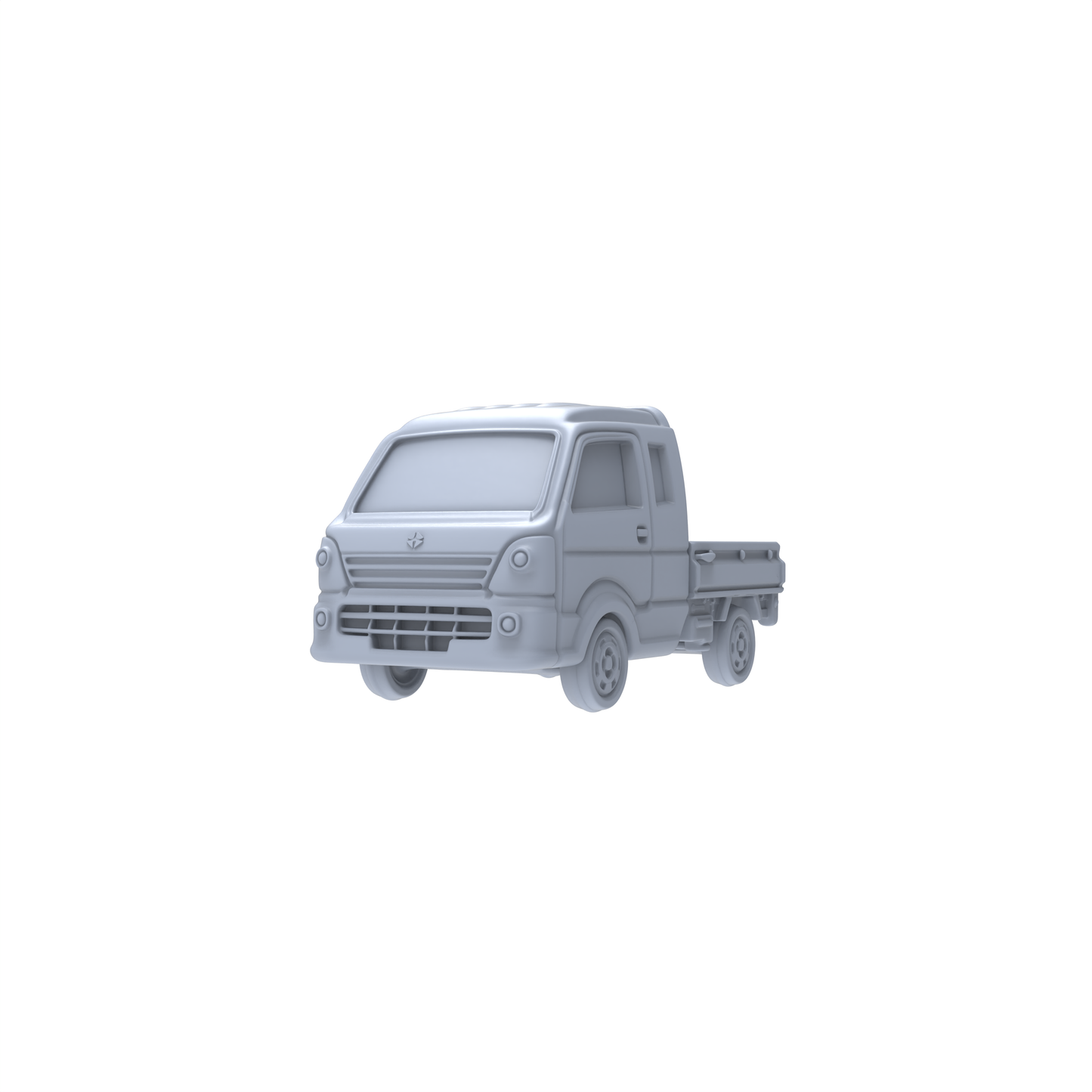 Yao's Studio LYTA073  Mini Pickup Truck Model - Unpainted DIY Figurine for Urban Logistics Diorama & Hobby Painting