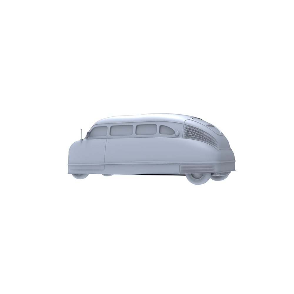 Yao's Studio LYTA083  WWII Style Retro Sedan Model Kit - Unpainted Resin for Hobbyists & Collectors