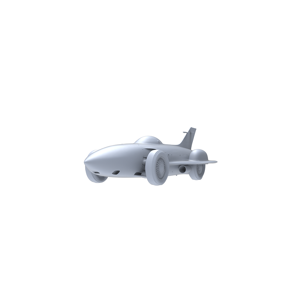 Yao's Studio LYTA085  Jet-Powered Vintage Racer - Unpainted Resin Kit for Hobbyists & Sci-Fi Enthusiasts