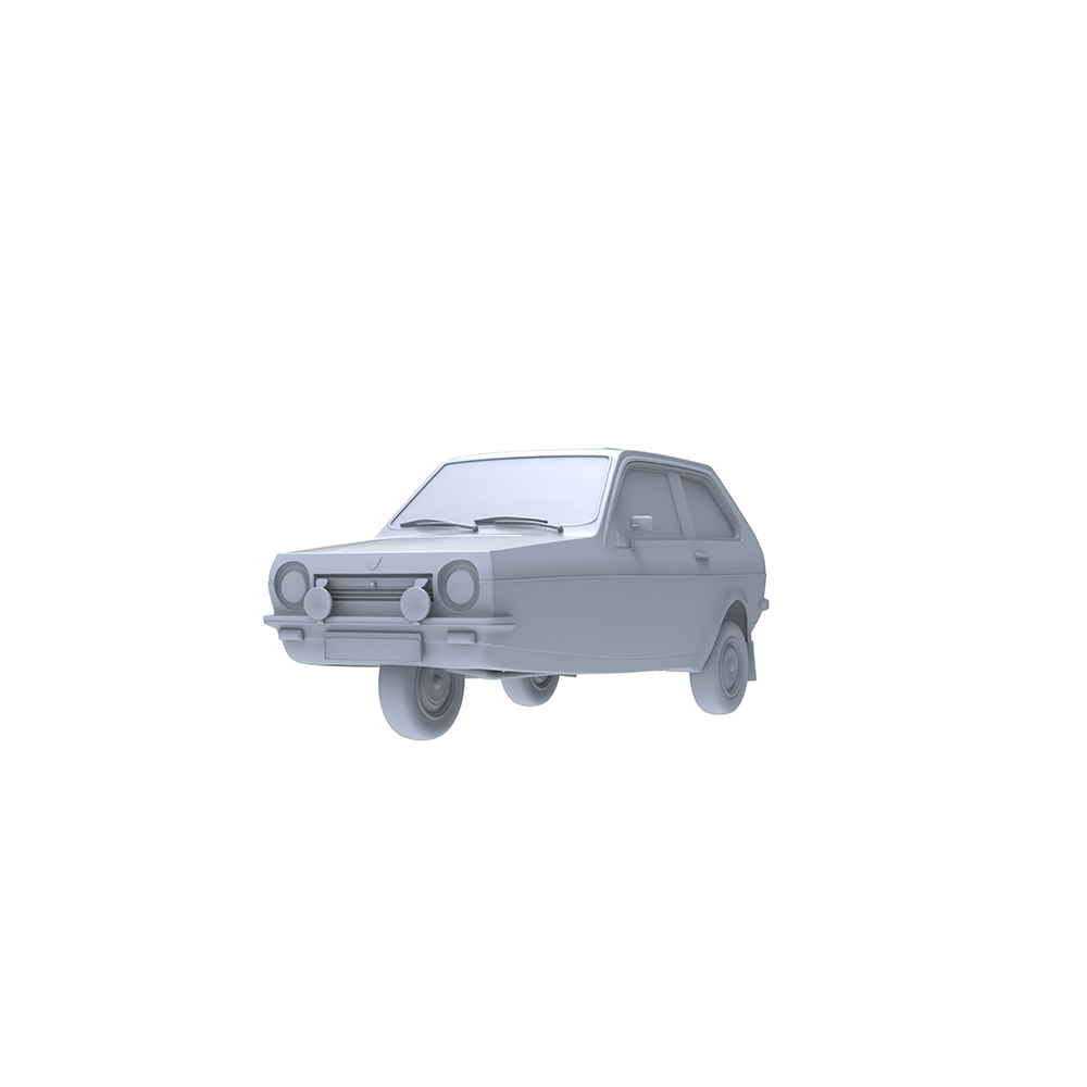 Yao's Studio LYTA090  Classic German 1970s Hatchback Unpainted Model - Perfect for Retro Urban Dioramas & Custom Painting