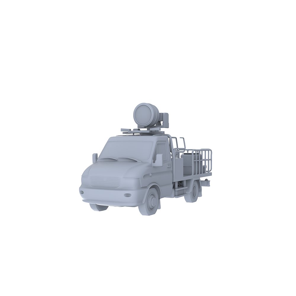 Yao's Studio LYTA097  Unpainted Mobile Lighting Truck Model - Perfect for Emergency Diorama & Custom Painting