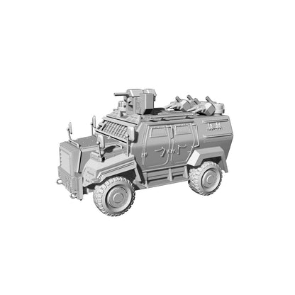 Yao's Studio LYTA108 3D Printed Armored Combat Vehicle Model - Unpainted Resin Kit for Diorama