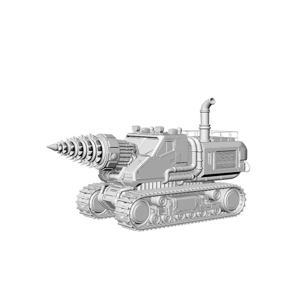 Yao's Studio LYTA171  Wasteland Armored Drill Rig Vehicle - Sci-Fi Post-Apoc Combat Tank 3D Print N Scale Scenery