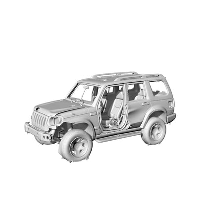 MRY-SFW LYTA195 Crashed  Commander Miniature Zombie Apocalyp – LCD 3D printed resin model kit, image 1