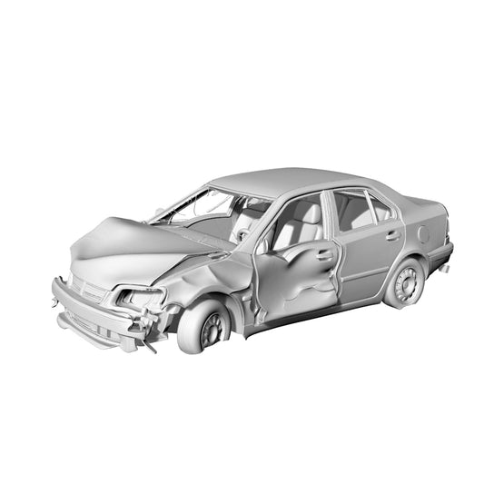MRY-SFW LYTA197 Battle-Damaged Executive Car 3D Printed Wast – LCD 3D printed resin model kit, image 1