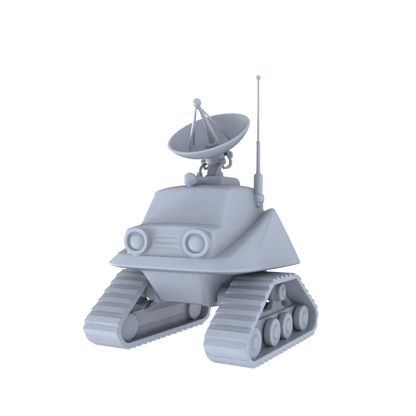 MRY-SFW LYTA213 Futuristic Radar Tank Unpainted  Miniature P – LCD 3D printed resin model kit, image 1
