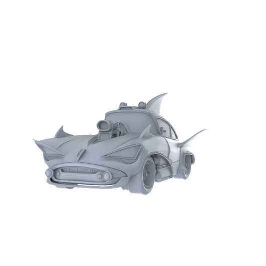 MRY-SFW LYTA215 Shark-Finned Post-Apocalyptic Car Collectibl – LCD 3D printed resin model kit, image 1
