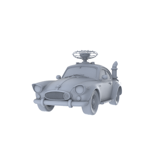 MRY-SFW LYTA216 Customizable Retro Hover Car Retro-Futurism  – LCD 3D printed resin model kit, image 1