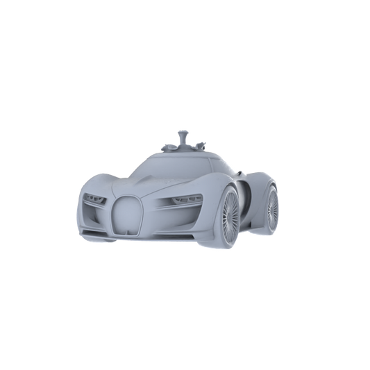 Yao's Studio LYT226 Unpainted Supercar Vegetable Car Model, Creative Sports Car, Diorama Scene Prop, Miniature White Blank Kit for Painting