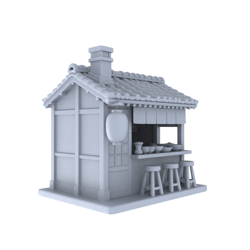 MRY-SFW LYTB024  Miniature Scene Model Japanese Style Machiya Detached Single Story Japanese Restaurant