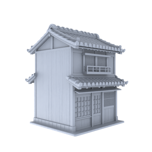 MRY-SFW LYTB026  Miniature Scene Model Japanese Style Machiya Retro Market Double Layer Shop
