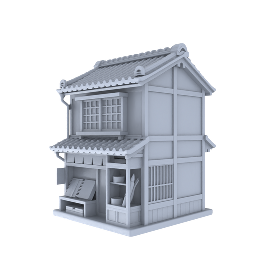 MRY-SFW LYTB029  Miniature Scene Model Japanese Style Machiya Double Layer Notebook Stationery Shop