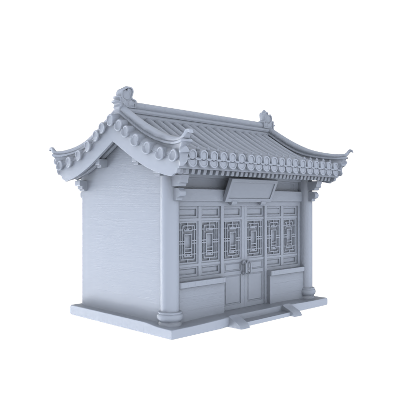 MRY-SFW LYTB031  Miniature Scene Model Chinese Antique Brick Wood Structure Building Model Chinese Shop