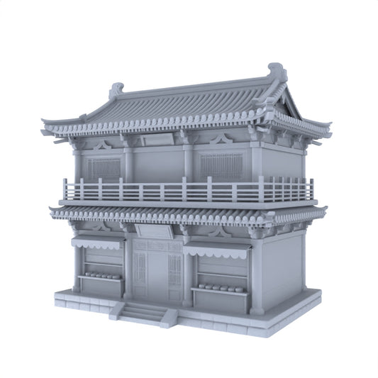 MRY-SFW LYTB036  Miniature Scene Model Chinese Tang Dynasty Style Double Story Street Facing Shop And Residence