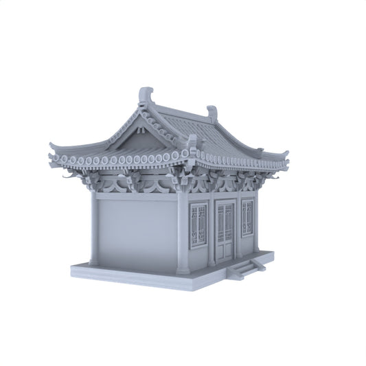 MRY-SFW LYTB047  Miniature Scene Model Chinese Single Story Tang Style Tang Inspired Building