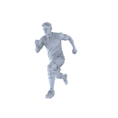 Yao's Studio LYTR267  Unpainted Miniature Soccer Players 6-Pack for Diorama & Hobby Painting Miniatures Diorama Resin Figures