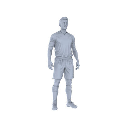 Yao's Studio LYTR267  Unpainted Miniature Soccer Players 6-Pack for Diorama & Hobby Painting Miniatures Diorama Resin Figures