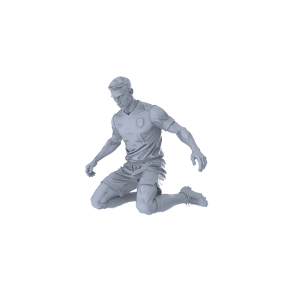 Yao's Studio LYTR268 Unpainted Miniature Football Celebration 6-Pack for Diorama & Painting Miniatures Diorama Resin Figures