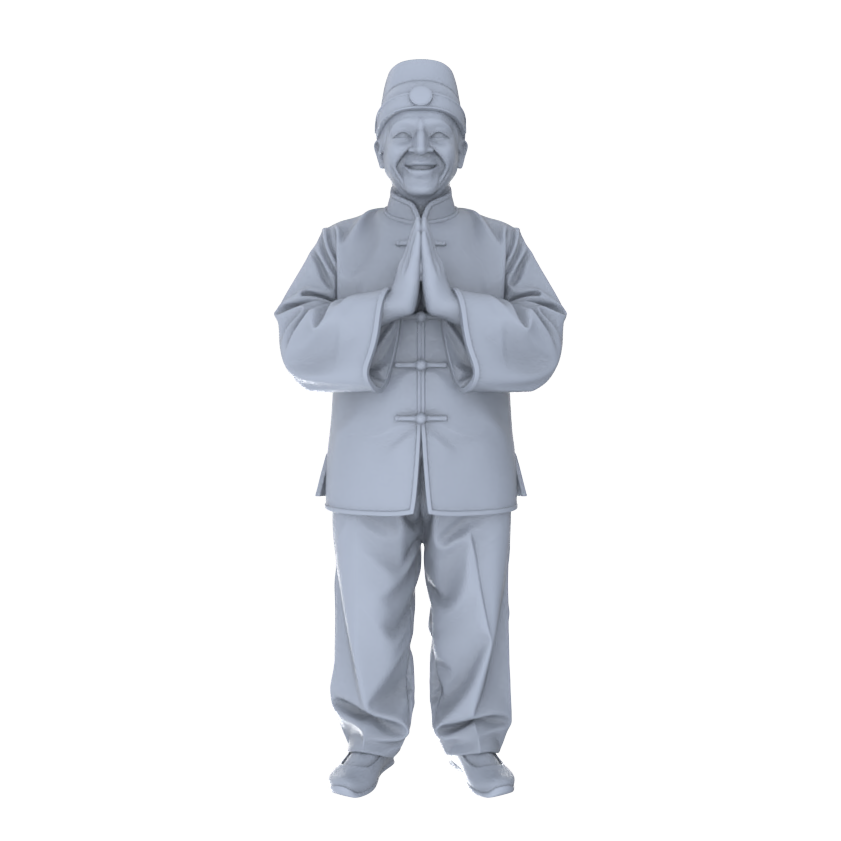Yao's Studio LYTR257  Chinese New Year Greeting Figures Resin Miniature Model 5-Figure Set, Unpainted Traditional Festival Figures, DIY Painting Scene Decoration Miniatures Diorama Resin Figures