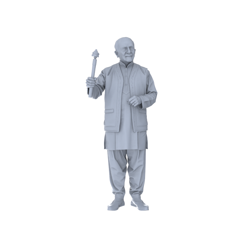 Yao's Studio LYTR258  Performance Elderly Trio Resin Miniature Model 3-Figure Set, Unpainted Stage Show Figures, DIY Painting Scene Decoration Miniatures Diorama Resin Figures