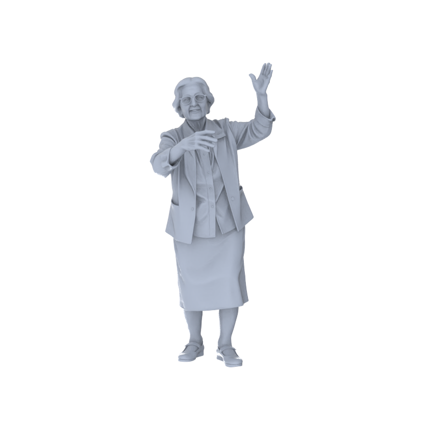 Yao's Studio LYTR258  Performance Elderly Trio Resin Miniature Model 3-Figure Set, Unpainted Stage Show Figures, DIY Painting Scene Decoration Miniatures Diorama Resin Figures