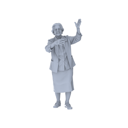 Yao's Studio LYTR258  Performance Elderly Trio Resin Miniature Model 3-Figure Set, Unpainted Stage Show Figures, DIY Painting Scene Decoration Miniatures Diorama Resin Figures