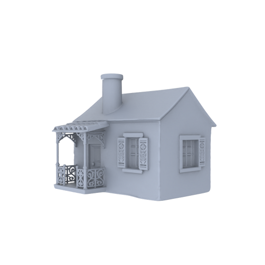MRY-SFW LYTB002  Miniature Diorama Model Fauvist Miniature Scene Model Asymmetrical Detached Cottage